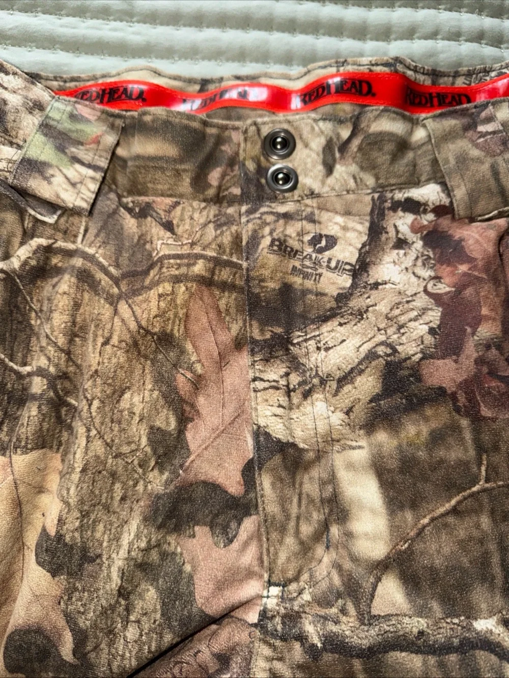RedHead Hunting Pants Mens Size XL Camo Fleece Lined Cargo Cold Weather System